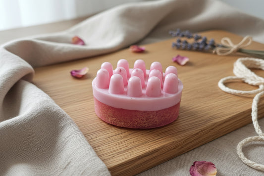 Savon Exfoliant avec Éponge Intégrée