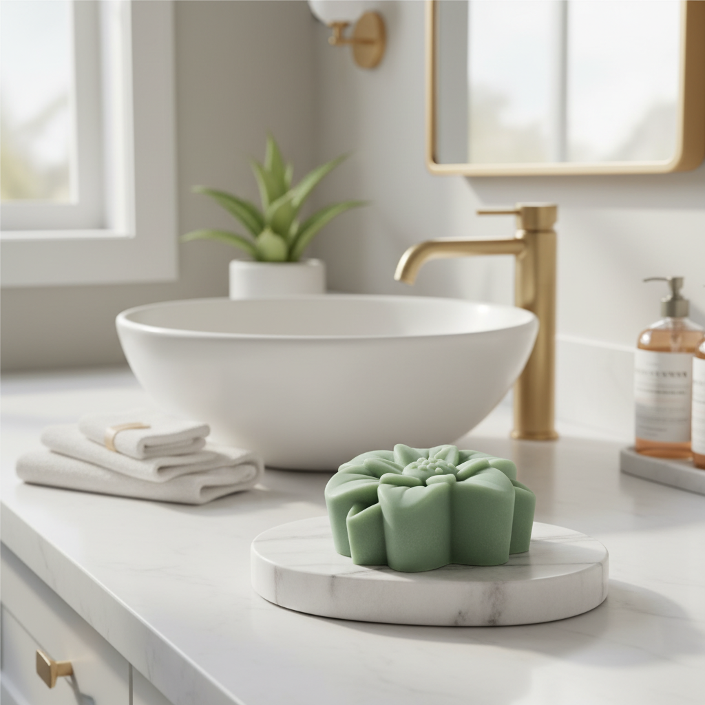 Savon en forme de fleur