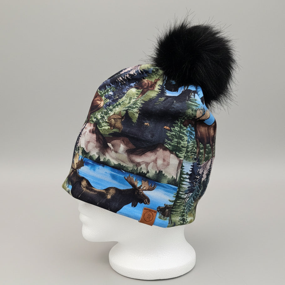 Tuque en tissu doublé micro-polar