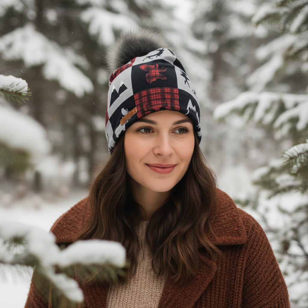 Tuque en tissu doublé micro-polar