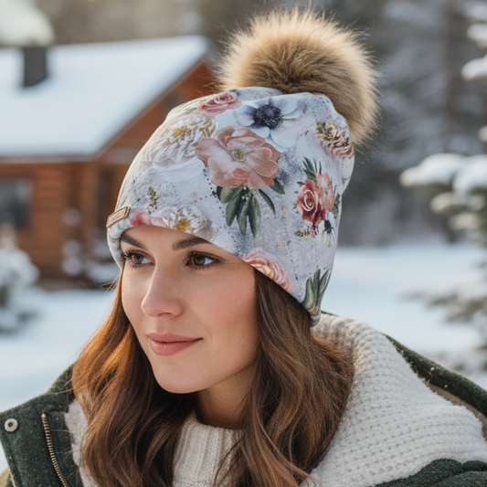 Tuque en tissu doublé micro-polar