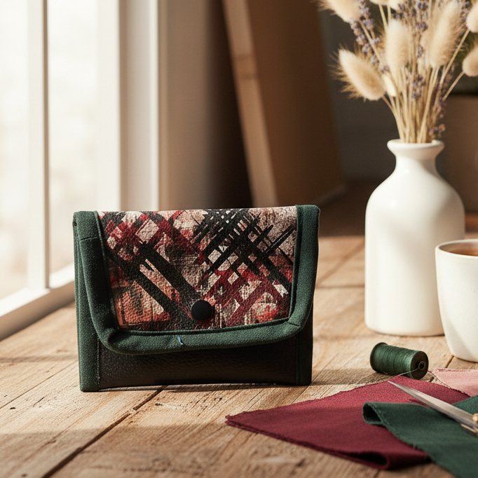 Petit porte-monnaie en simili cuir