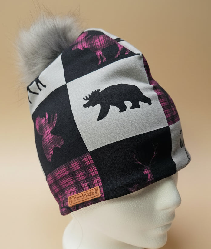 Tuque en tissu doublé micro-polar