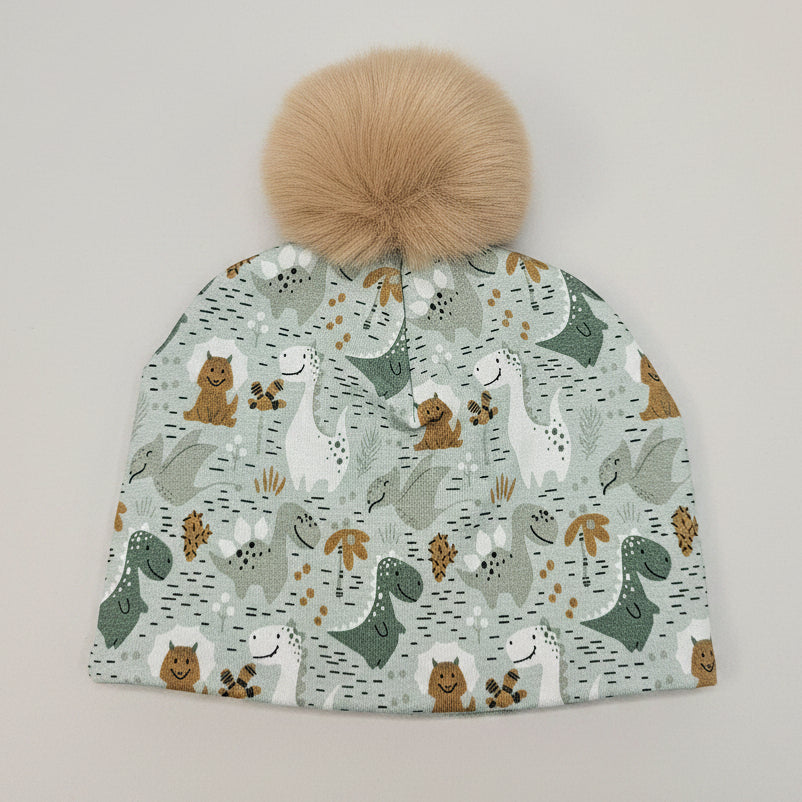 Tuque enfant doublée micropolar avec pompon amovible - 1 an (38 cm)