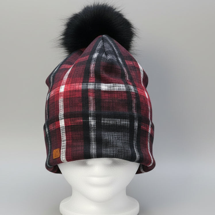 Tuque en tissu doublé micro-polar