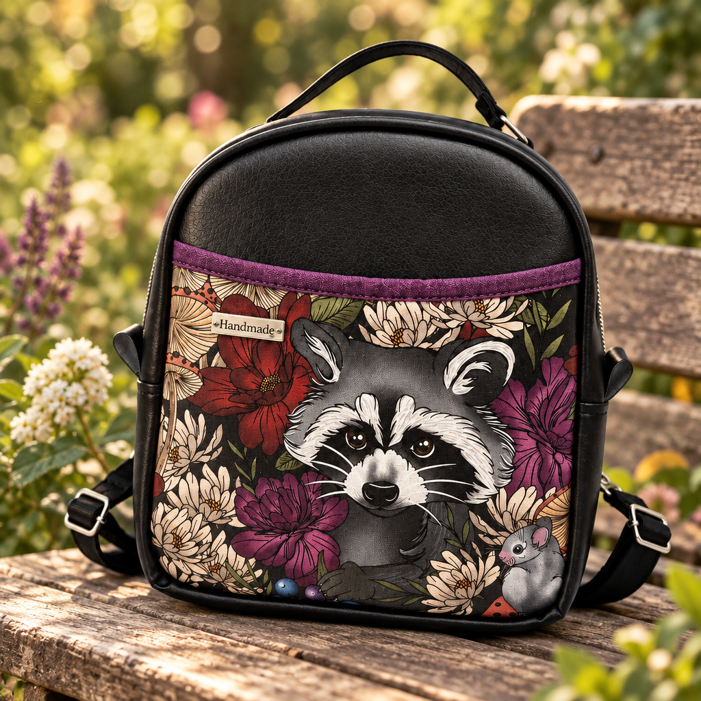 Sac à dos sacoche en simili cuir (Moyen)