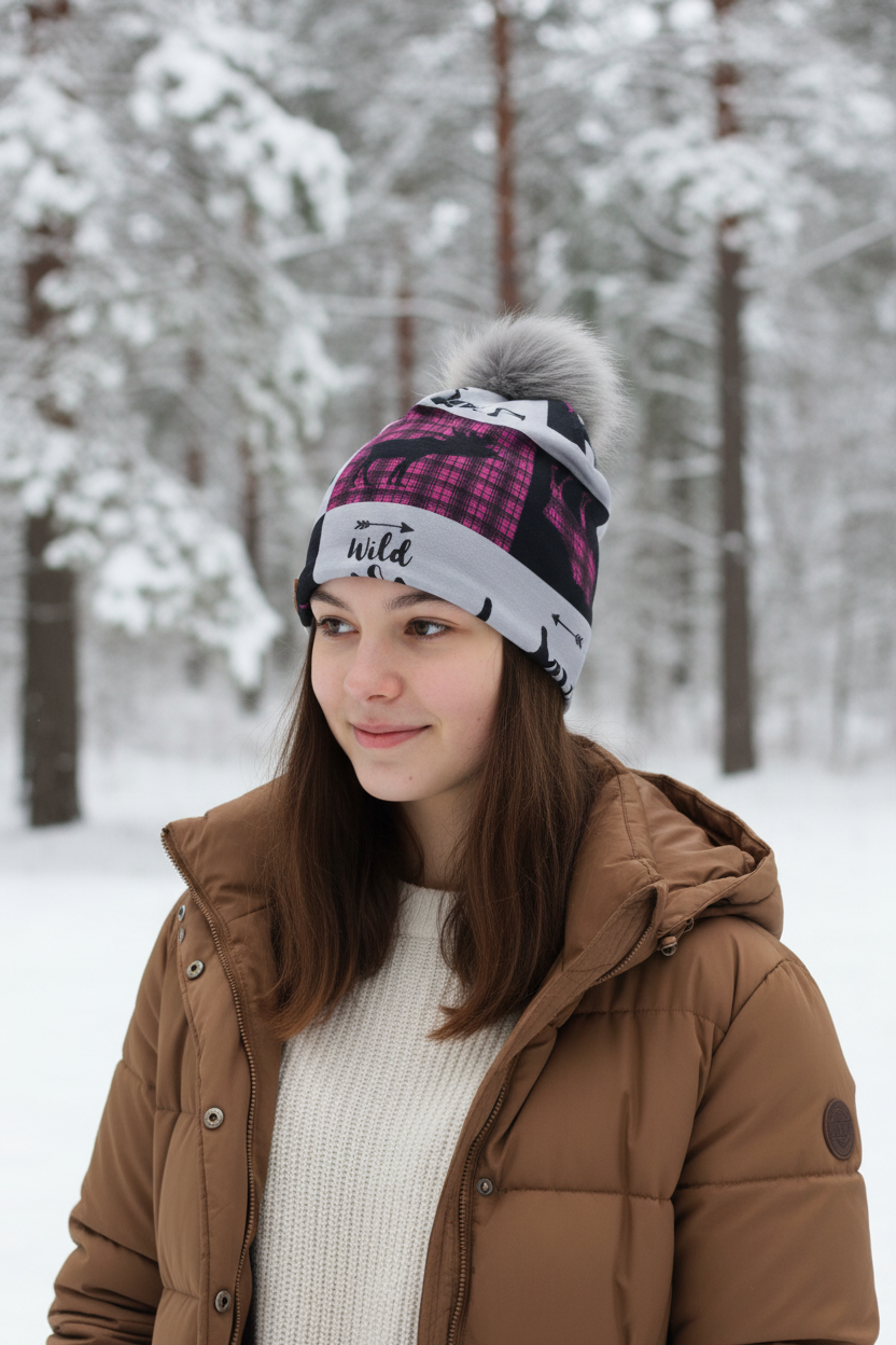 Tuque en tissu doublé micro-polar