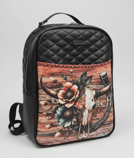 Sac à dos sacoche en simili cuir matelassé