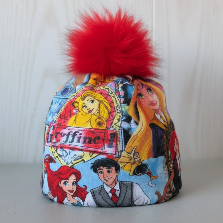 Tuque enfant doublée micropolar avec pompon amovible - 3 ans (42 cm)