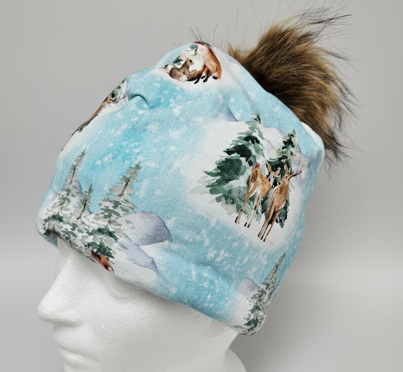 Tuque en tissu doublé micro-polar