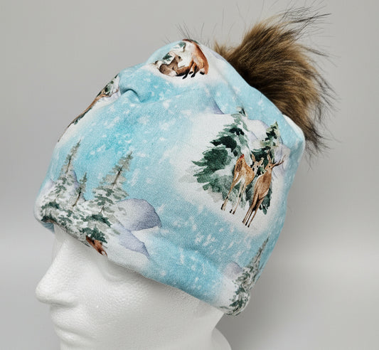 Tuque en tissu doublé micro-polar
