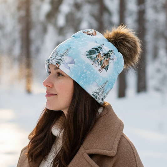 Tuque en tissu doublé micro-polar