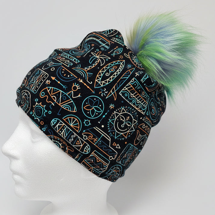 Tuque en tissu doublé micro-polar