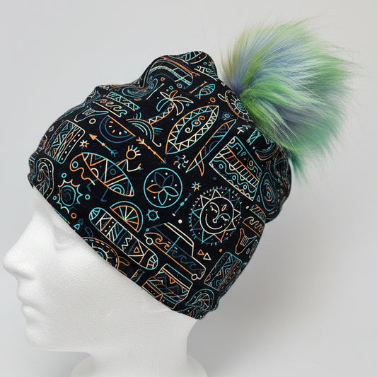 Tuque en tissu doublé micro-polar