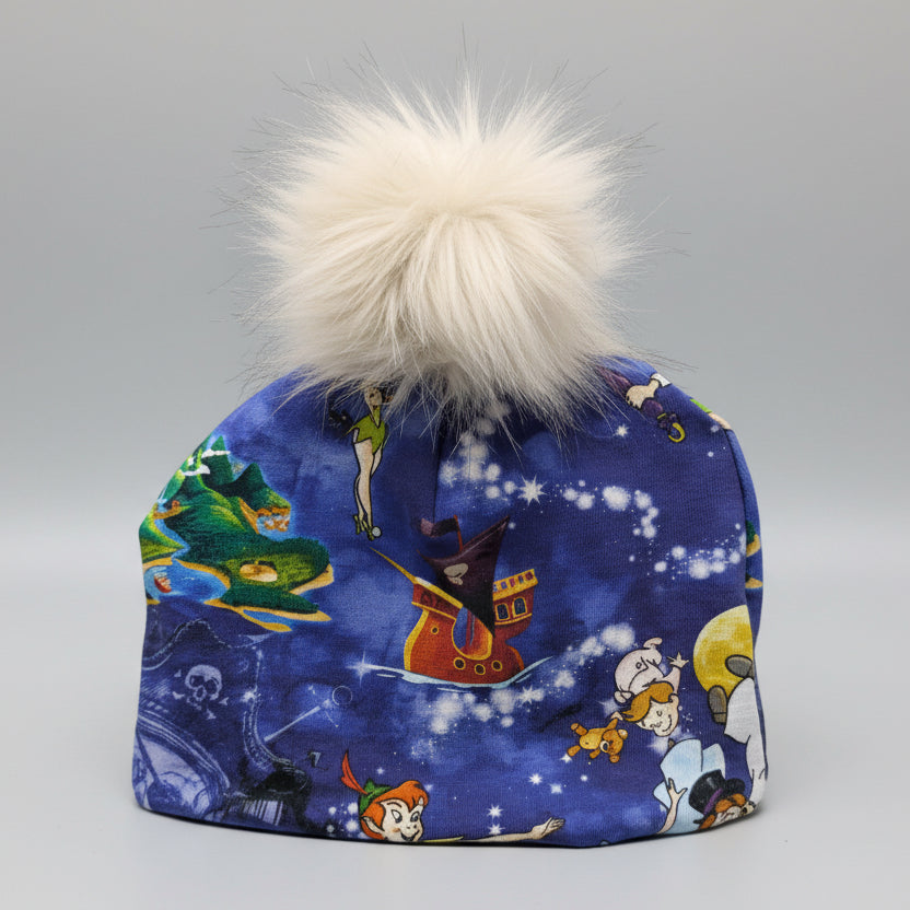 Tuque enfant doublée micropolar avec pompon amovible - 1 an (38 cm)