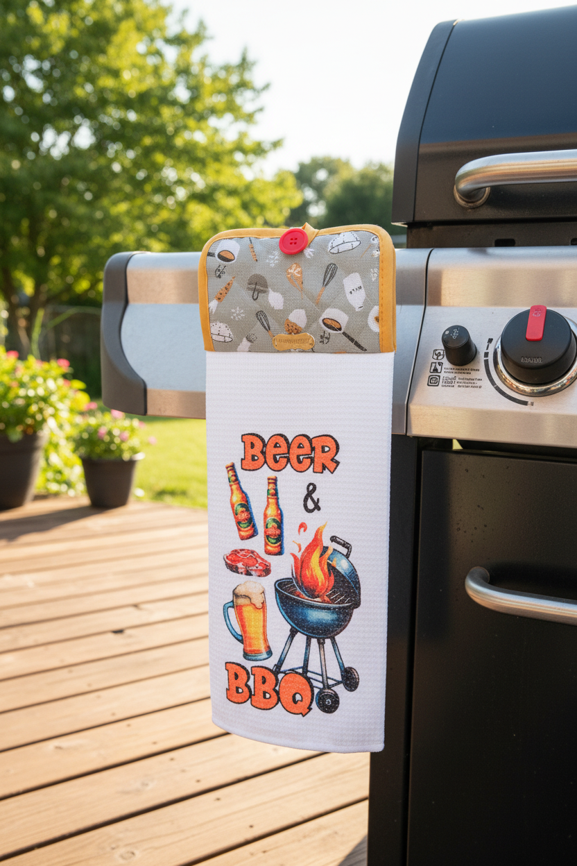Essuie-Main avec Bouton - Attache Pratique