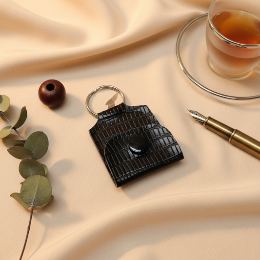 Mini porte-clé avec pochette à bouton pression