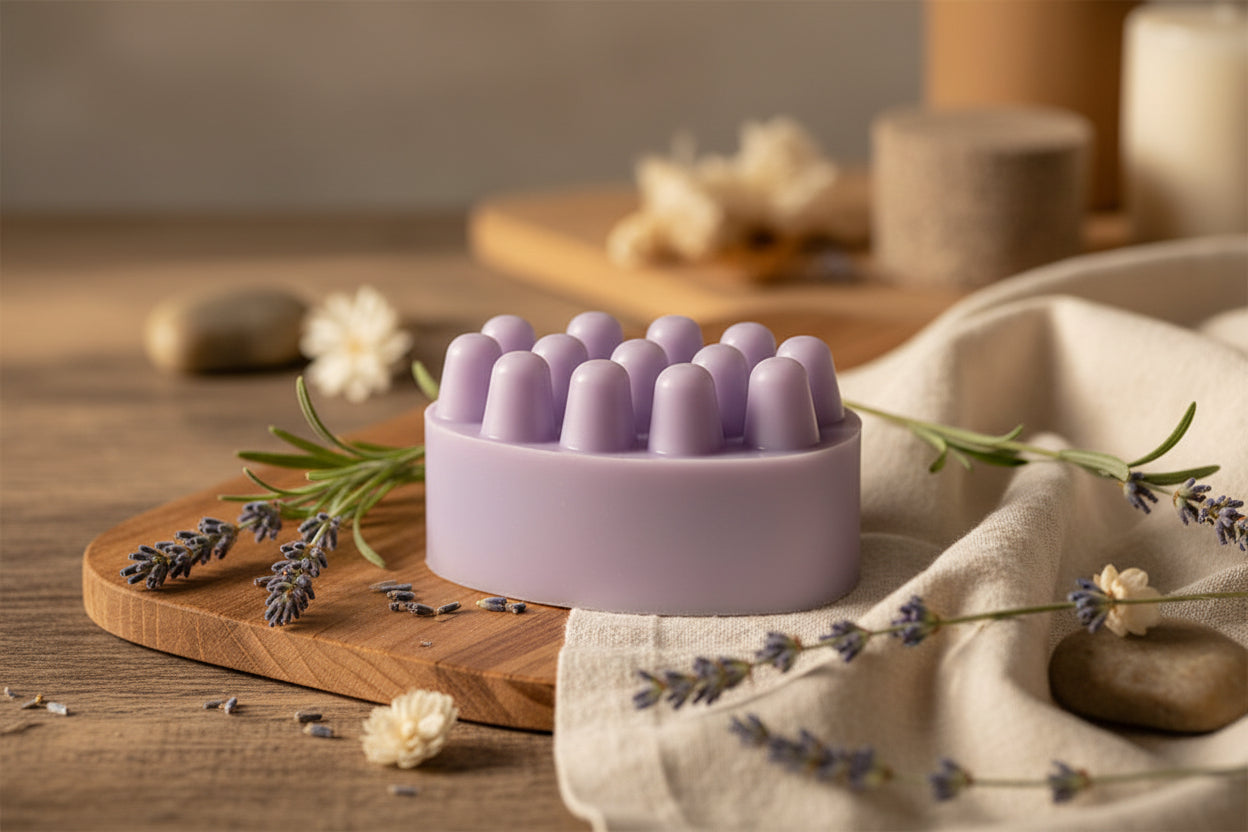 Savon Exfoliant avec Éponge Intégrée