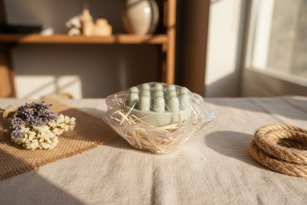 Savon Exfoliant avec Éponge Intégrée