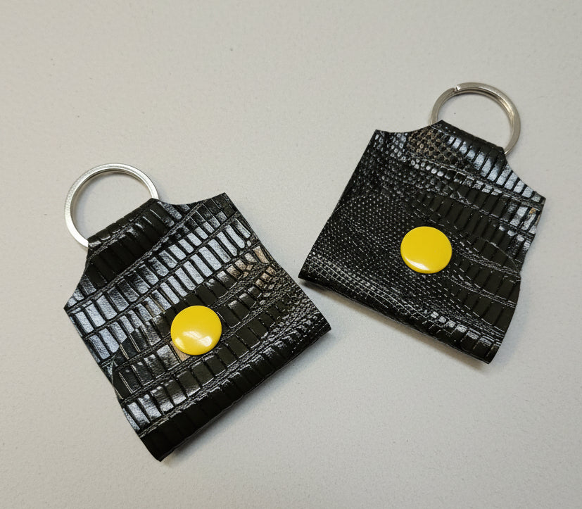 Mini porte-clé avec pochette à bouton pression