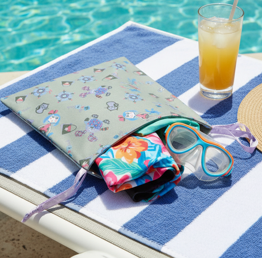 Pochette multifonction en tissu PUL - Maillot, collation et plus