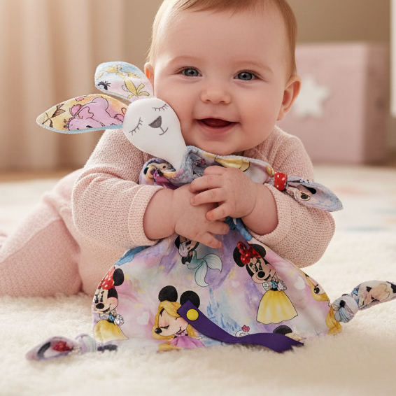 Mini Doudou avec Attache-Suce