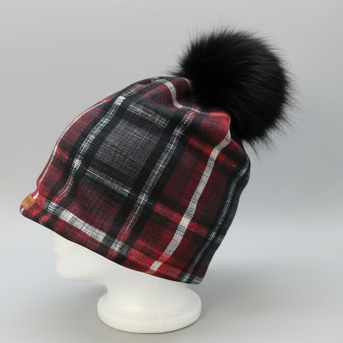 Tuque en tissu doublé micro-polar