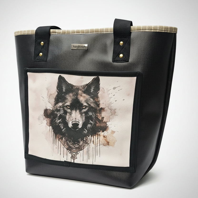 Grand sac Cabas en simili cuir