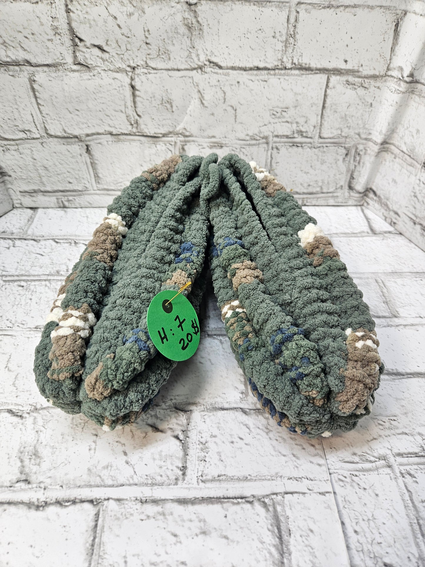 Pantoufles en laine tricotées-Homme 7