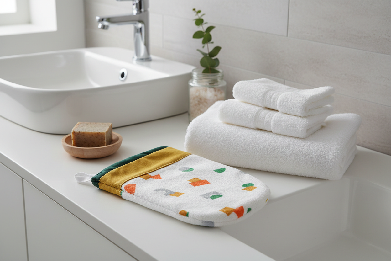 Mitaines de bain en ratine douce pour-bébé,enfants et adultes