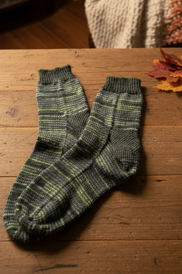 Large(7-9)-Bas adulte      75%Laine 25% Nylon