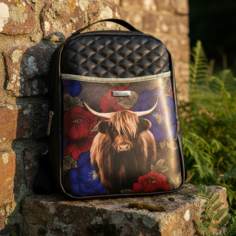Sac à dos sacoche en simili cuir matelassé