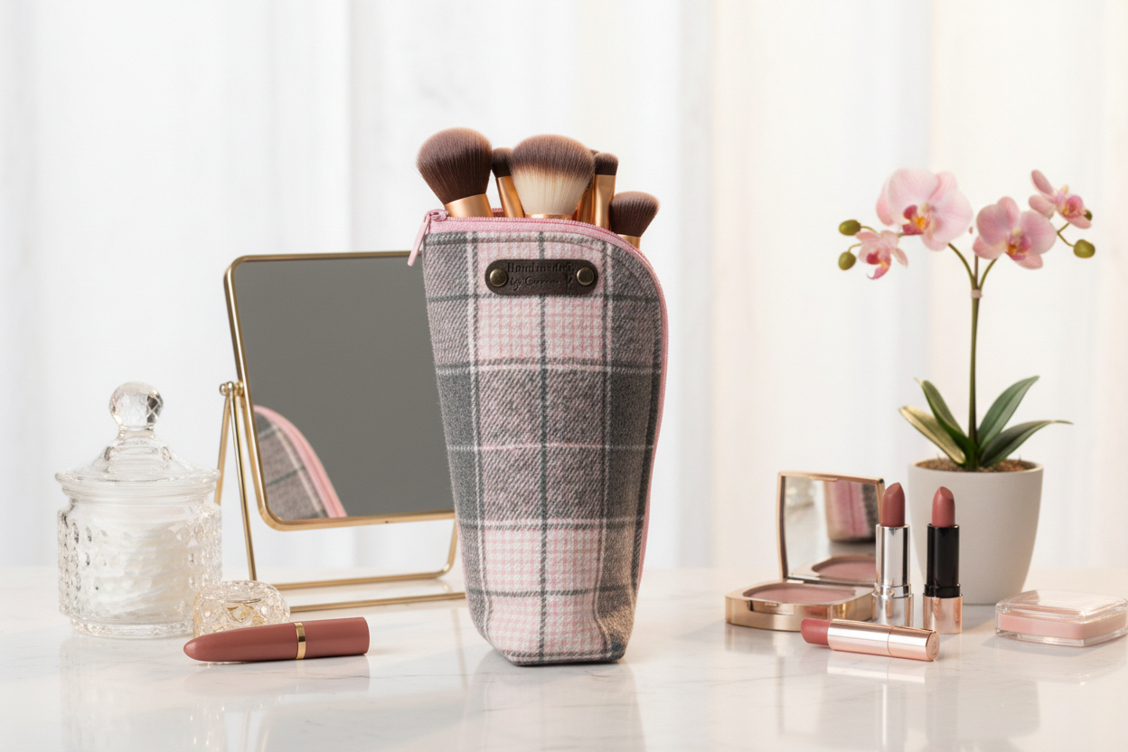 Trousse à pinceaux et maquillage