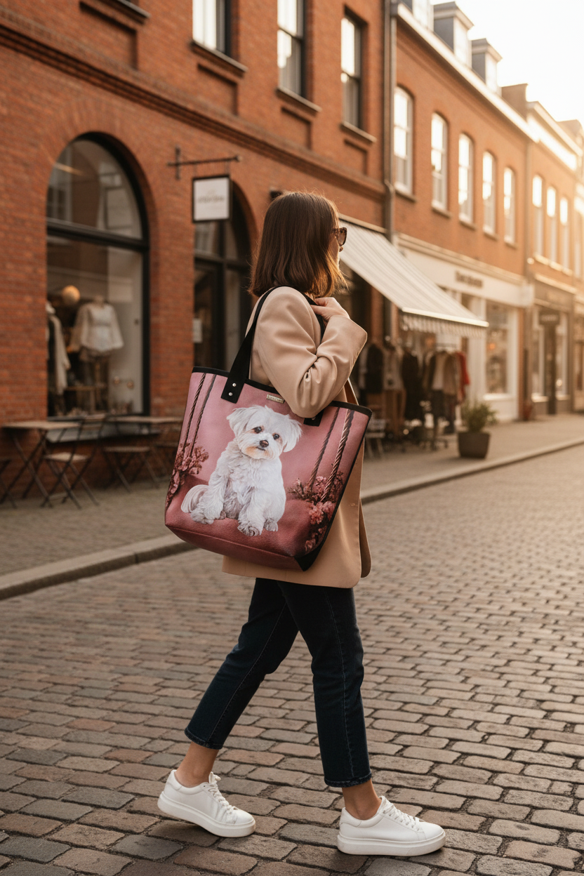 Grand sac Cabas en simili cuir