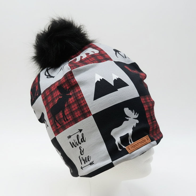 Tuque en tissu doublé micro-polar