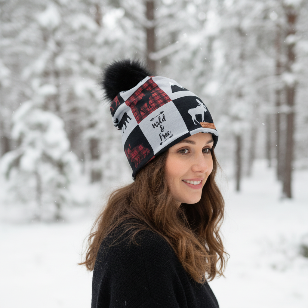 Tuque en tissu doublé micro-polar