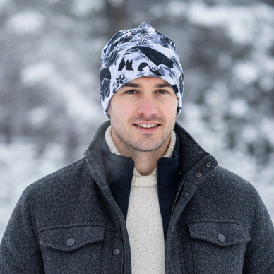 Tuque en tissu doublé micro-polar