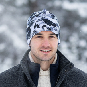Tuque en tissu doublé micro-polar