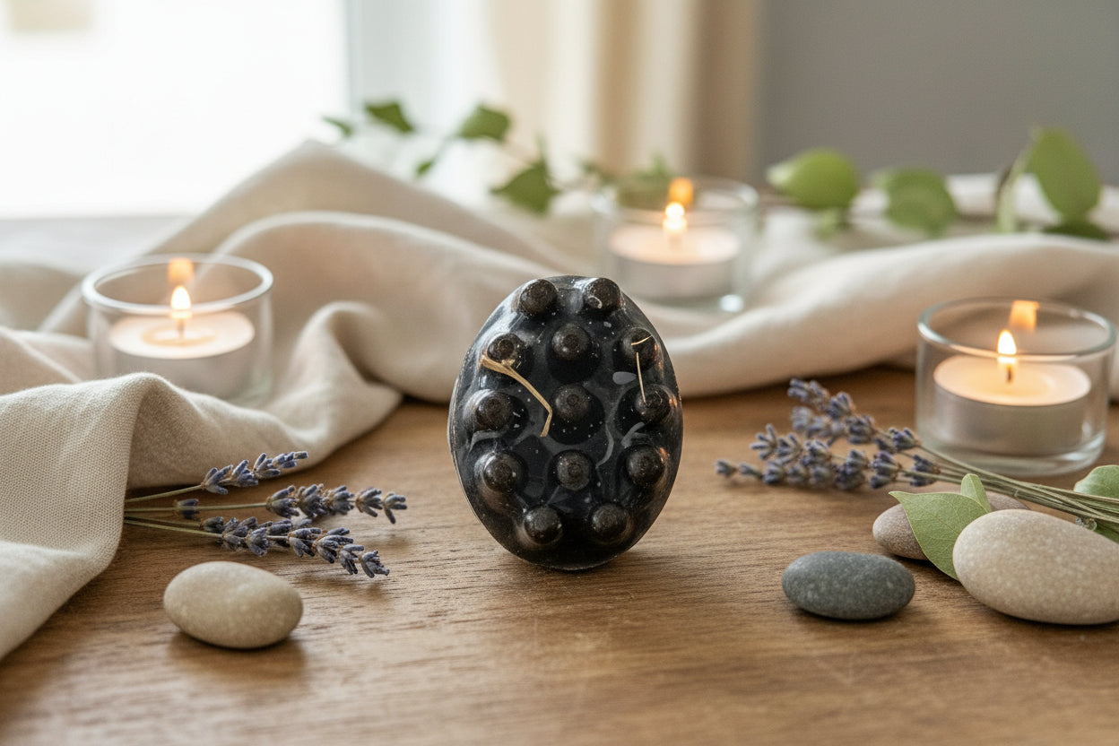 Savon Exfoliant avec Éponge Intégrée