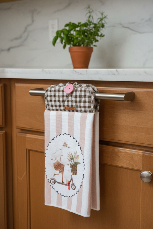 Essuie-Main avec Bouton - Attache Pratique