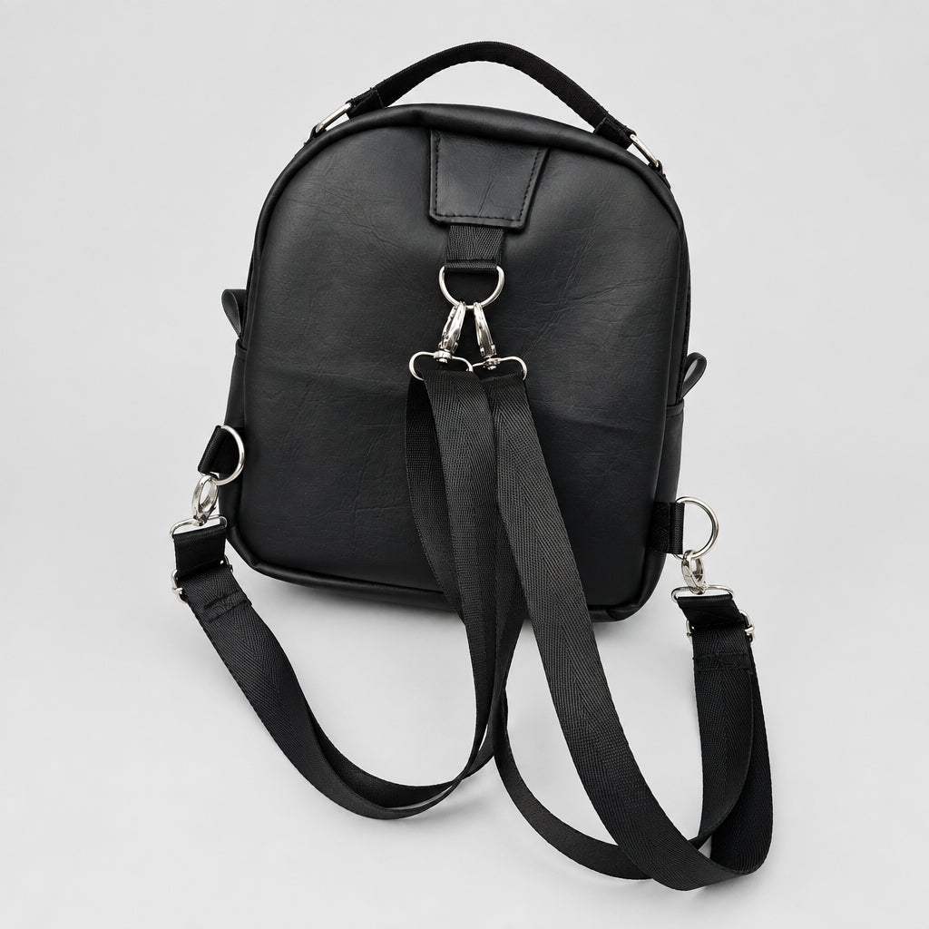 Sac à dos sacoche en simili cuir (Moyen)