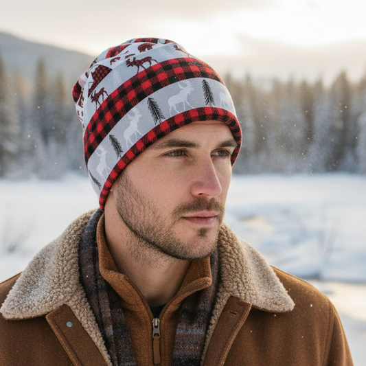 Tuque en tissu doublé micro-polar