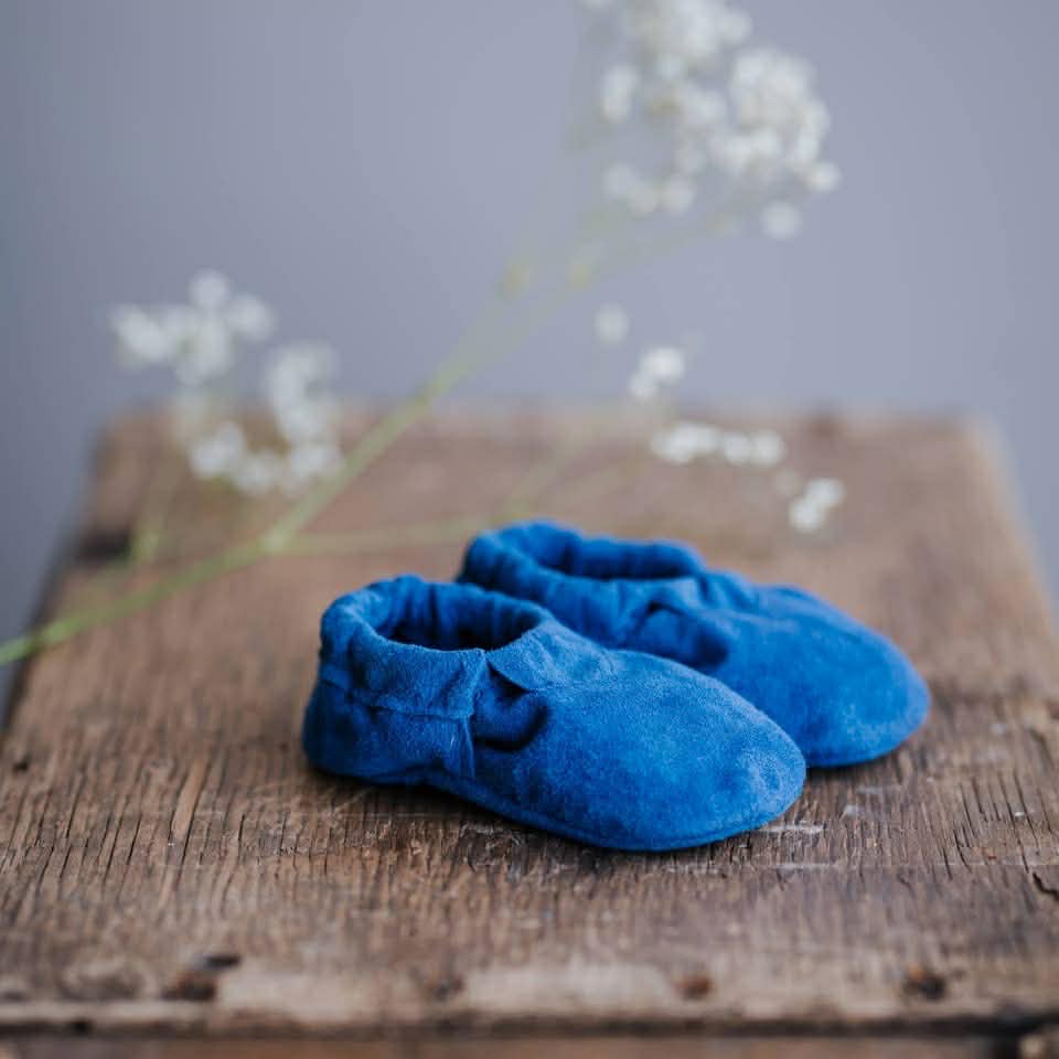Pantoufles Bébé en Suède Doublé Polar (6-12 mois)