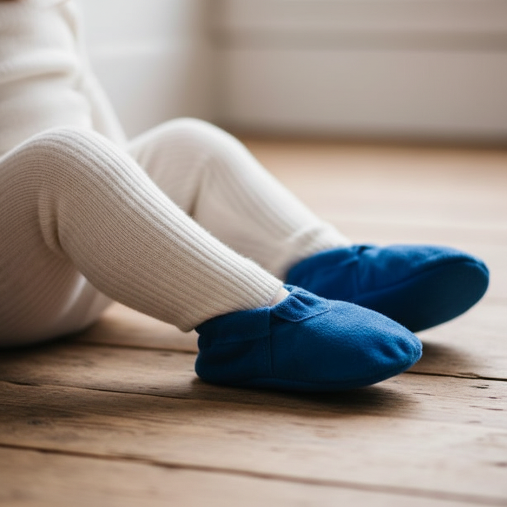 Pantoufles Bébé en Suède Doublé Polar (6-12 mois)