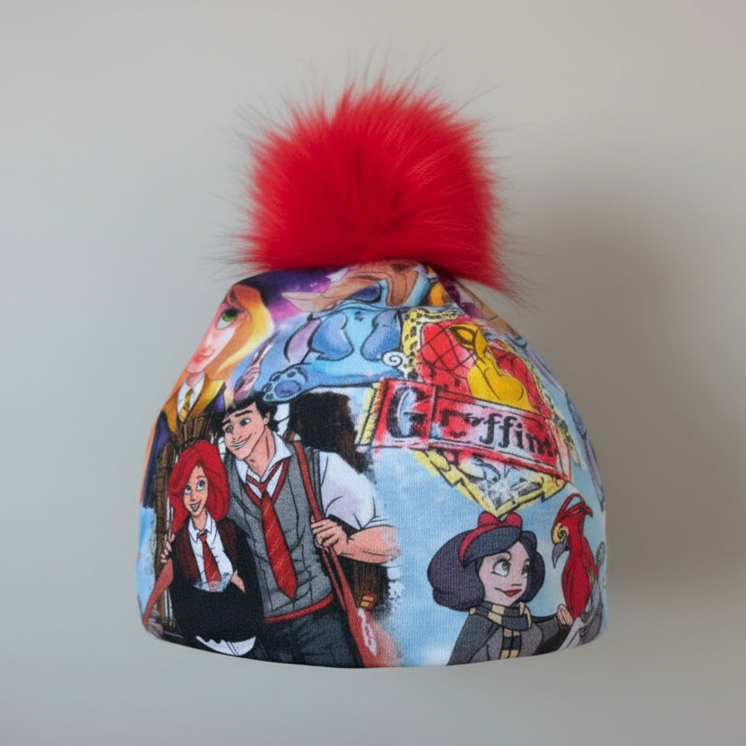 Tuque enfant doublée micropolar avec pompon amovible - 3 ans (42 cm)