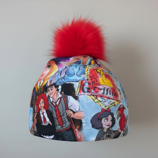 Tuque enfant doublée micropolar avec pompon amovible - 3 ans (42 cm)