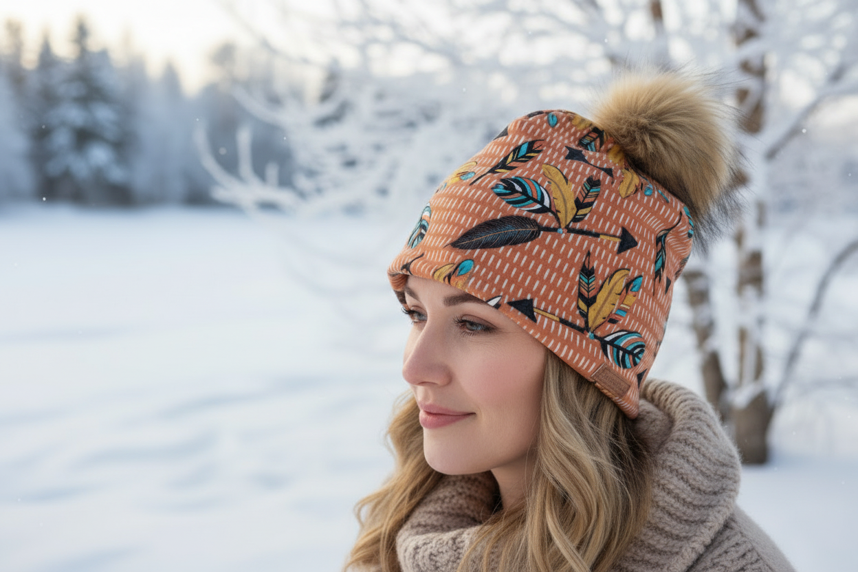 Tuque en tissu doublé micro-polar