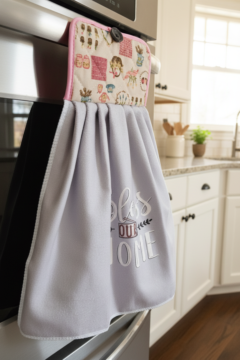 Essuie-Main avec Bouton - Attache Pratique