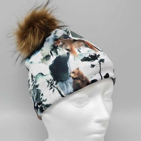 Tuque en tissu doublé micro-polar
