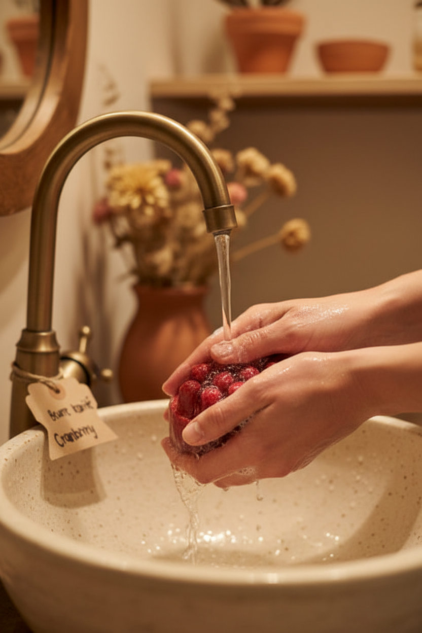 Savon Exfoliant avec Éponge Intégrée